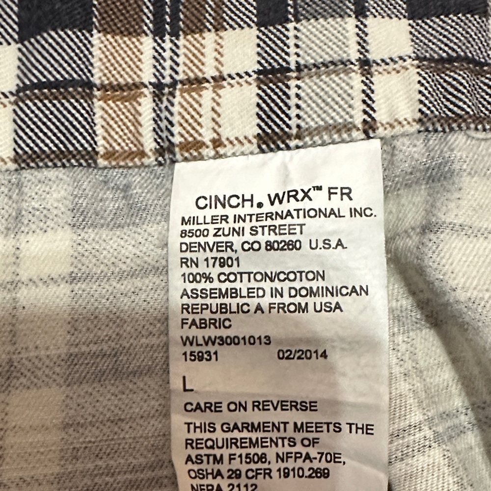 Cinch Checkered Cotton Shirt FR